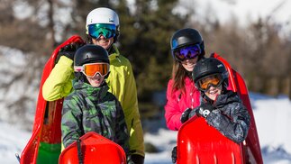 Sledding, La Tzoumaz, Switzerland